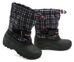 Kamik FINLEY black pink dětské zimní sněhule