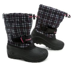 Kamik FINLEY black pink dětské zimní sněhule