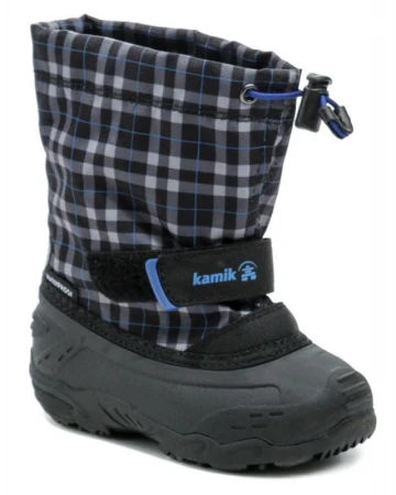 Kamik FINLEY T black blue dětské zimní sněhule Kamik FINLEY T black blue dětské zimní sněhule