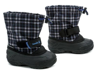Kamik FINLEY T black blue dětské zimní sněhule