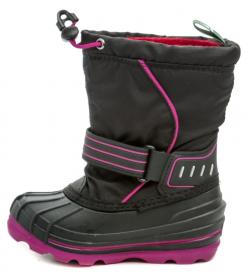 Kamik Snowcoast4 black magenta dětské zimní sněhule