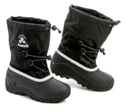 Kamik Southpole4 čierne-biele detské snehule
