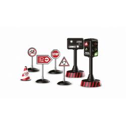 Kamion s autopřepravníkem 2WD, 1:16, bohaté příslušenství, semafor, radar, 3 autíčka, RTR