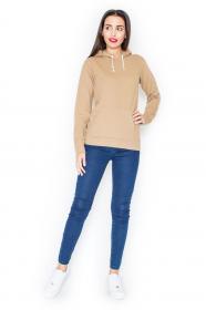 KATRUS Fitness mikina K093 beige