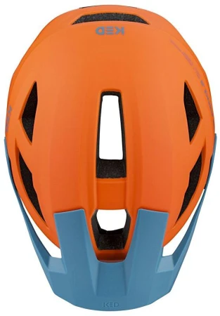 KED Embrace Jr. Petrol Orange Matt dětská cyklistická přilba