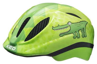 Ked Meggy II Trend Green Croco dětská cyklistická přilba