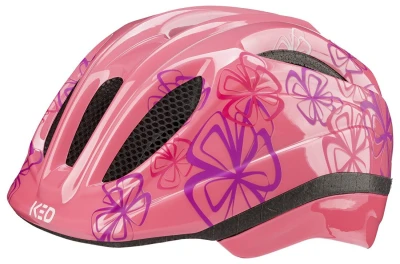 Ked Meggy II Trend Soft Pink Flower dětská cyklistická přilba