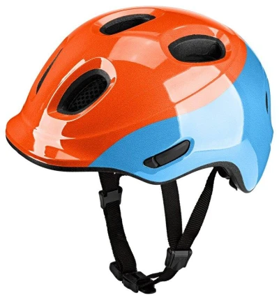 KED Meggy Spark Dotty Skyblue Orange dětská cyklistická přilba