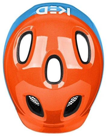 KED Meggy Spark Dotty Skyblue Orange dětská cyklistická přilba