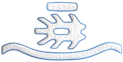 KED Trailon bílo-modré náhradní výstelky do přilby