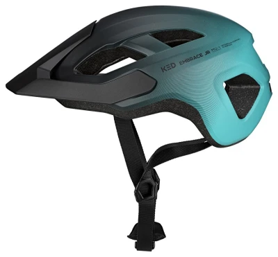 KED Embrace Jr. Teal Black Matt S/M 52-58 cm dětská cyklistická přilba