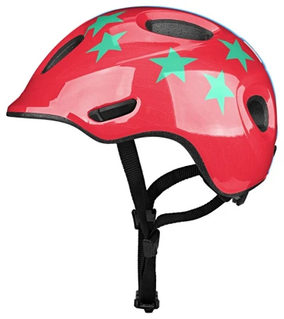 KED Meggy Spark Stellar Stripes Red M 50-55 cm dětská cyklistická přilba