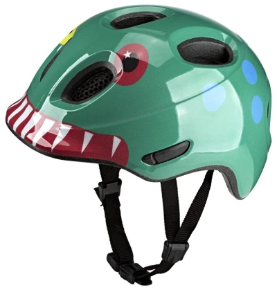KED Meggy Spark Monster Mood Green S 45-50 cm dětská cyklistická přilba