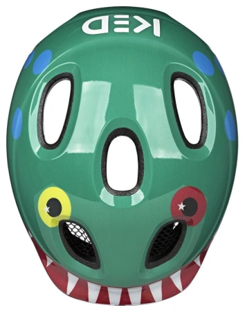 KED Meggy Spark Monster Mood Green S 45-50 cm dětská cyklistická přilba
