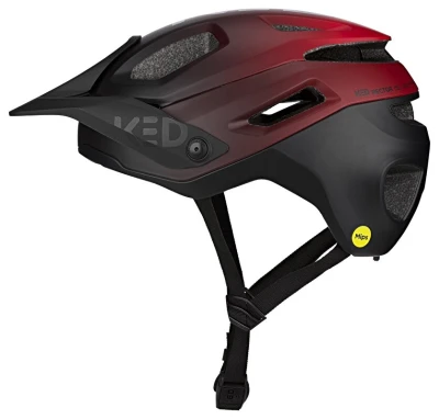 KED Pector MIPS M černo-červená matná 52-58 cm cyklistická přilba
