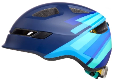 KED Pop Blue Matt M 52-56 cm dětská cyklistická přilba