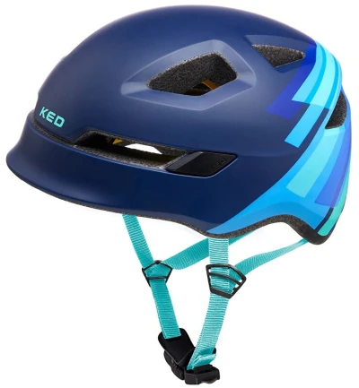 KED Pop Blue Matt S 48-52 cm dětská cyklistická přilba
