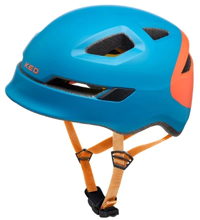 KED Pop Petrol Orange Matt S (48-52 cm) dětská cyklistická přilba