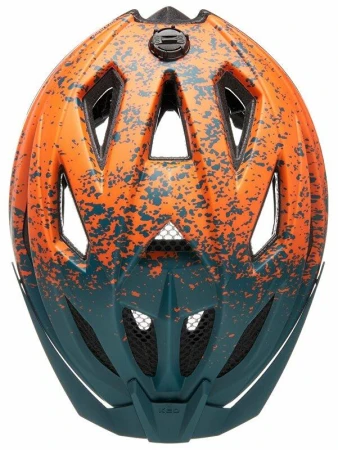 KED Street Junior Pro Arcadia Green Orange Matt juniorská přilba