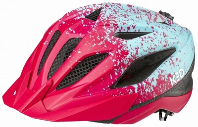 KED Street Junior Pro Pink Iceblue Matt juniorská přilba