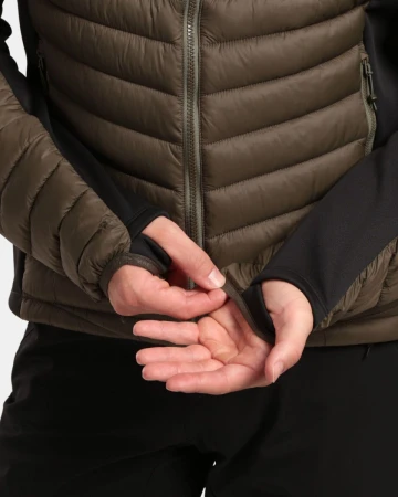 KILPI ACTIS-M Khaki pánská zateplená bunda