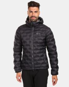 KILPI ALBA-M Čierna pánska zateplená bunda KILPI ALBA-M Čierna pánska zateplená bunda