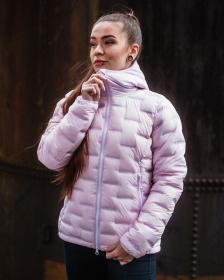 KILPI ALBA-W Svetloružová dámska zateplená bunda