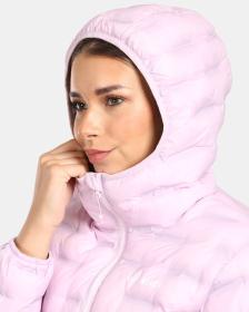 KILPI ALBA-W Světle růžová dámská zateplená bunda