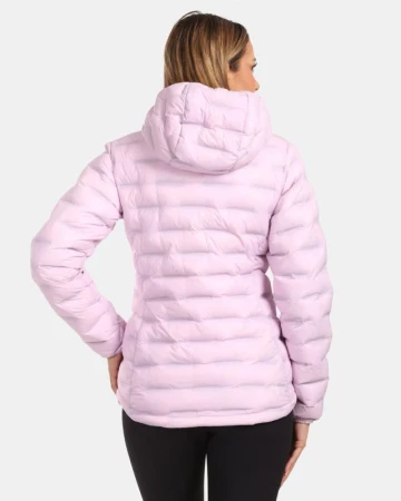 KILPI ALBA-W Světle růžová dámská zateplená bunda