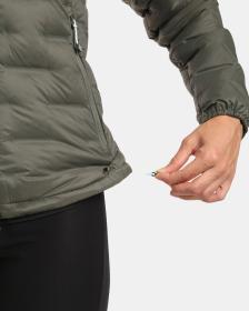 KILPI ALBERTA-W Tmavě zelená dámská péřová bunda