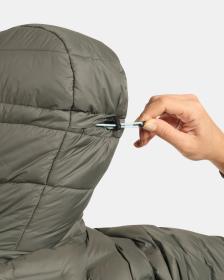 KILPI ALBERTA-W Tmavě zelená dámská péřová bunda