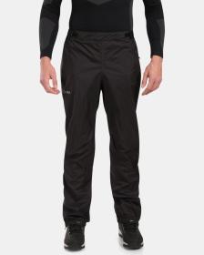 KILPI ALPIN-M Čierne pánske hardshellové a nepremokavé nohavice