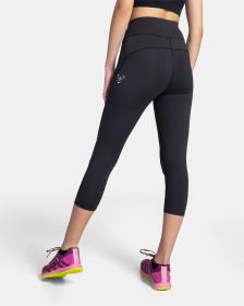 KILPI AMIRA-W Čierne dámske 3/4 fitnesové legíny