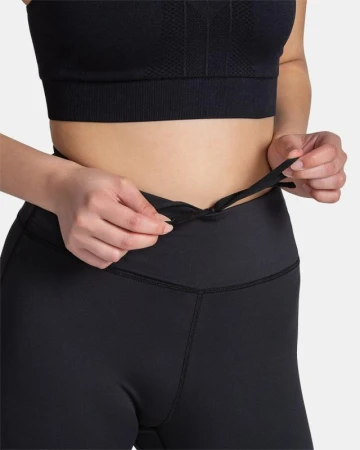 KILPI AMIRA-W Černé dámské 3/4 fitnesové legíny
