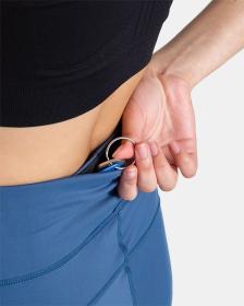 KILPI AMIRA-W Tmavě modré dámské 3/4 fitnesové legíny