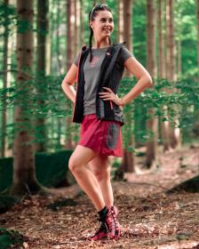 Kilpi ANA-W tmavá červená outdoorová sukňa