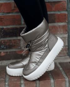 KILPI APOLO HIGH-W Béžové dámské vysoké sněhule