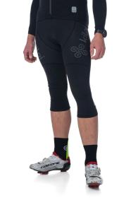 Kilpi ARENAL-M čierne pánske 3/4 cyklistické legíny