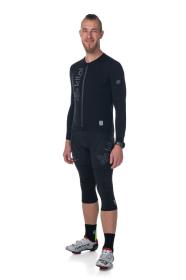 Kilpi ARENAL-M čierne pánske 3/4 cyklistické legíny