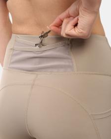 KILPI ARTEMI-W Khaki dámské krátké legíny