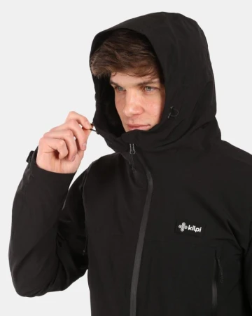 KILPI AYRA-M Černý pánský outdoorový kabát
