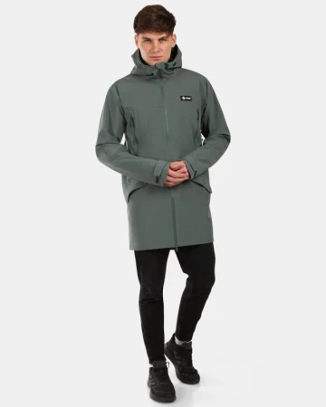 KILPI AYRA-M Khaki pánský outdoorový kabát
