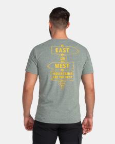 KILPI BANDE-M Tmavě zelené pánské bavlněné tričko