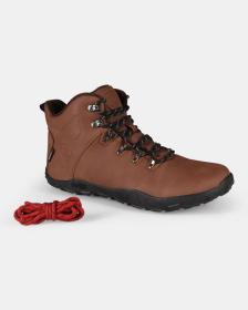 KILPI BARE HIGH WP-U Hnědá unisex outdoorová barefoot obuv