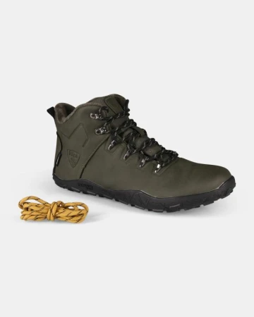KILPI BARE HIGH WP-U Tmavě zelená unisex outdoorová barefoot obuv