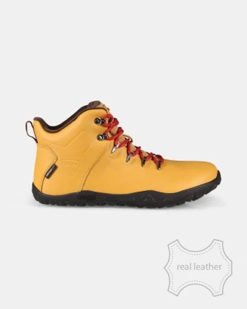 KILPI BARE LEATHER HIGH-U Béžová unisex outdoorová barefoot obuv KILPI BARE LEATHER HIGH-U Béžová unisex outdoorová barefoot obuv