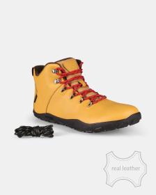 KILPI BARE LEATHER HIGH-U Béžová unisex outdoorová barefoot obuv