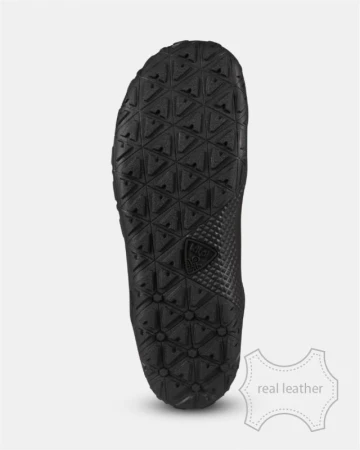 KILPI BARE LEATHER HIGH-U Černá unisex outdoorová barefoot obuv