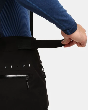 KILPI BARRY-M Černé pánské zimní kalhoty