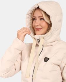 KILPI BELIZE-W Béžový dámský zimní kabát
